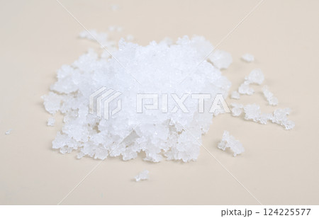 Zinc nitrate on the beige background 124225577