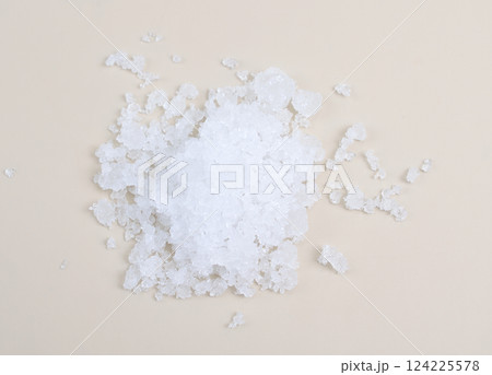 Zinc nitrate on the beige background 124225578