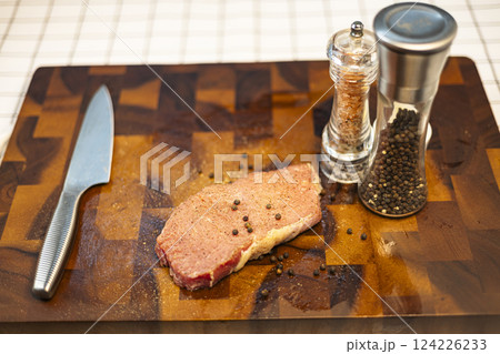 Raw Beef Meat To Make Delicious Juicy Steak 124226233