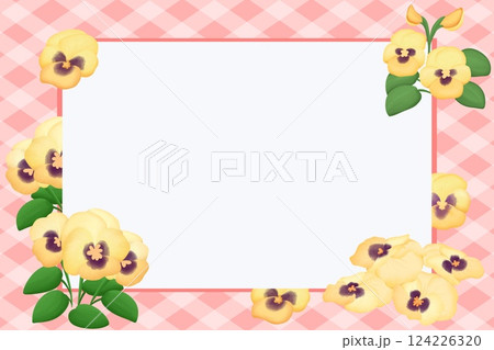 Pansy flower on Simple background 124226320