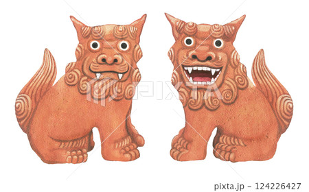 シーサーのイラスト シーサーのイラスト 124226427