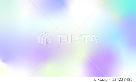 カラフルな明るい背景(パープル〜ホワイト) 124227489