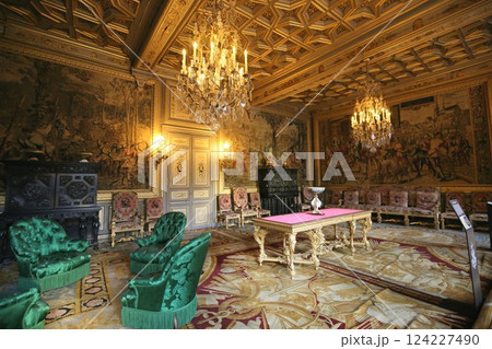 世界遺産フォンテーヌブロー宮殿の大アパルトマンの内部 世界遺産フォンテーヌブロー宮殿の大アパルトマンの内部 124227490