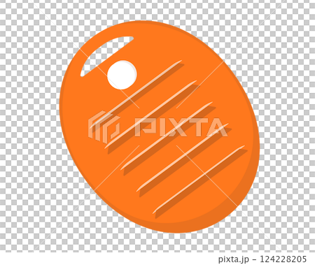 Hot water bottle. Protection from the cold. Vector illustration Hot water bottle. Protection from the cold. Vector illustration 124228205