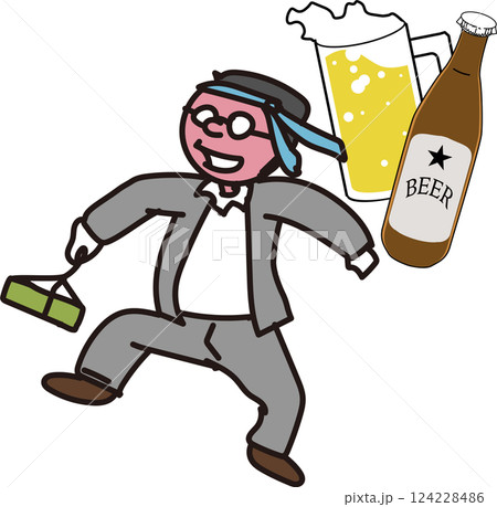 酔っ払い_男性_飲み会 酔っ払い_男性_飲み会 124228486
