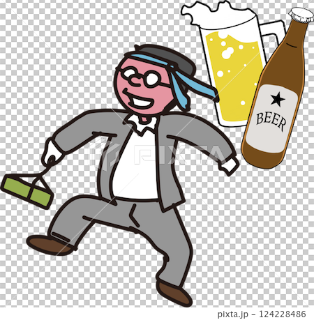 酔っ払い_男性_飲み会 酔っ払い_男性_飲み会 124228486
