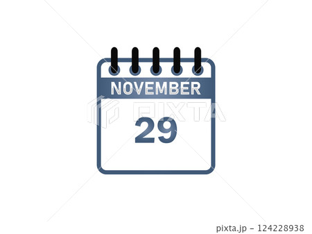November 29 Calendar Date 124228938