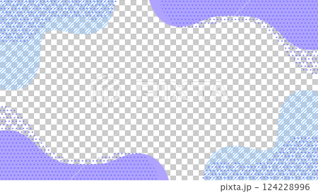 Cute abstract geometric frame material for flyers, web, and videos 16:9 size Purple Blue Cute abstract geometric frame material for flyers, web, and videos 16:9 size Purple Blue 124228996