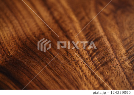 Closeup black walnut background with wood structure 124229090