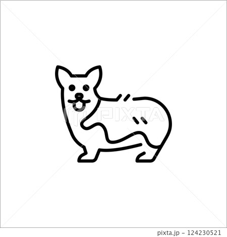 Corgi Icon Outline 124230521
