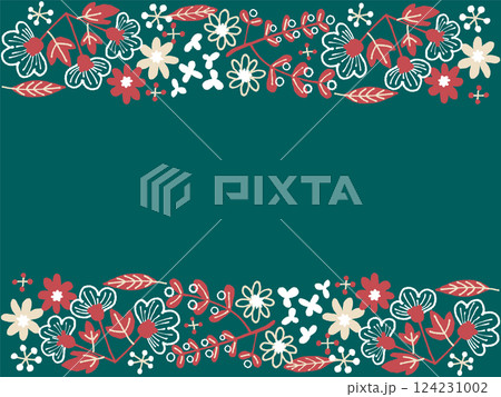 北欧風クリスマス風フレーム 124231002