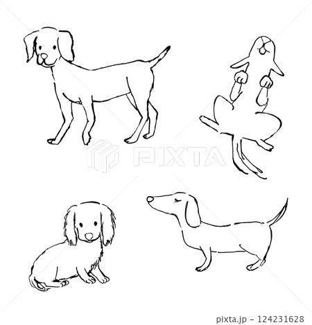 犬のイラスト セット 犬のイラスト セット 124231628