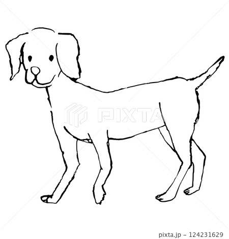 犬のイラスト　ダルメシアン 124231629