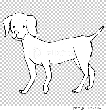 犬のイラスト　ダルメシアン 124231629