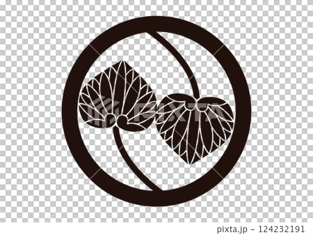 Two hollyhocks in a circle Two hollyhocks in a circle 124232191