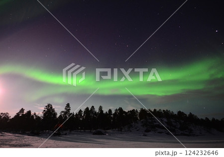 Inari, Finland, is located within the Arctic Circle and has a high chance of seeing the Northern Lights. Inari, Finland, is located within the Arctic Circle and has a high chance of seeing the Northern Lights. 124232646
