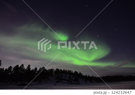 Inari, Finland, is located within the Arctic Circle and has a high chance of seeing the Northern Lights. Inari, Finland, is located within the Arctic Circle and has a high chance of seeing the Northern Lights. 124232647