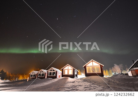 Inari, Finland, is located within the Arctic Circle and has a high chance of seeing the Northern Lights. Inari, Finland, is located within the Arctic Circle and has a high chance of seeing the Northern Lights. 124232662