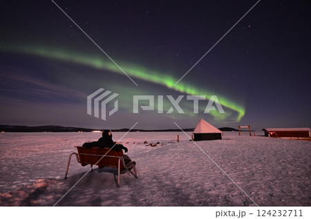 Inari, Finland, is located within the Arctic Circle and has a high chance of seeing the Northern Lights. Inari, Finland, is located within the Arctic Circle and has a high chance of seeing the Northern Lights. 124232711