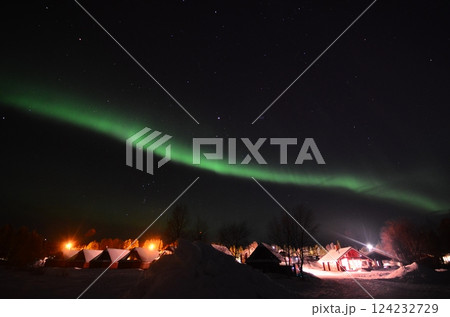 Inari, Finland, is located within the Arctic Circle and has a high chance of seeing the Northern Lights. Inari, Finland, is located within the Arctic Circle and has a high chance of seeing the Northern Lights. 124232729