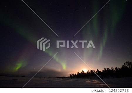 Inari, Finland, is located within the Arctic Circle and has a high chance of seeing the Northern Lights. Inari, Finland, is located within the Arctic Circle and has a high chance of seeing the Northern Lights. 124232738