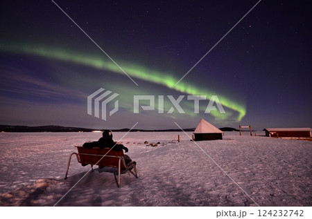 Inari, Finland, is located within the Arctic Circle and has a high chance of seeing the Northern Lights. Inari, Finland, is located within the Arctic Circle and has a high chance of seeing the Northern Lights. 124232742