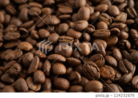 Coffee bean for drink in morning, nature food. 124232870