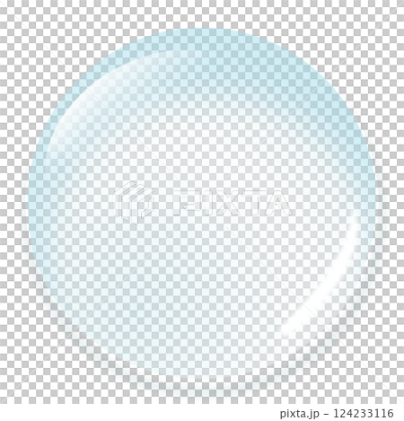Bubble sphere transparent png light blue water bubble background illustration material summer refreshing 124233116