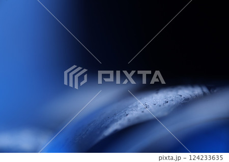 Blue liquid edge, bright rainbow, waves motion, bubbles background, bubbles connection, phenomenal abstraction, perfect glossy shapes, beautiful science 124233635