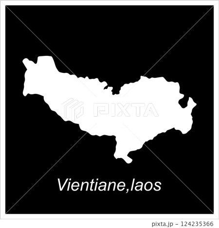 Vientiane map design Vientiane map design 124235366