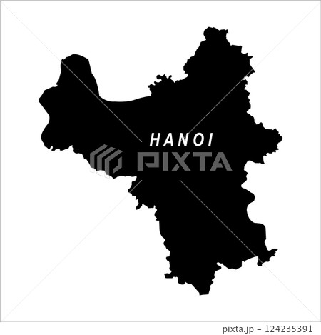 map of hanoi, vietnam map of hanoi, vietnam 124235391