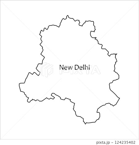 Map of New Delhi, India 124235402