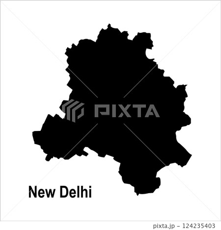 Map of New Delhi, India 124235403