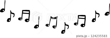 音符　メロディラインセット 124235583