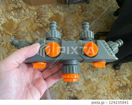 Outdoor dual water tap connector Outdoor dual water tap connector 124235841