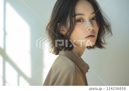 爽やかな美人女性「AI生成画像」 124236838