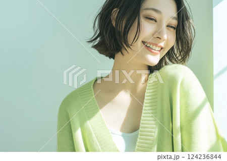 爽やかな美人女性「AI生成画像」 124236844