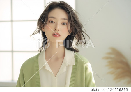爽やかな美人女性「AI生成画像」 124236856