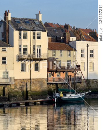 Whitby on the coast of North Yorkshire - United Kingdom 124237214