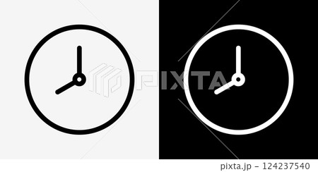 シンプルな時計 セット 124237540