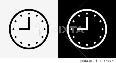 シンプルな時計 セット 124237557