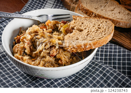 Bigos - traditional Polish cuisine. 124238743