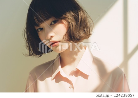 美しい肌の女性「AI生成画像」 美しい肌の女性「AI生成画像」 124239057