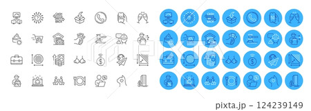 Security agency, Circle area and Inflation line icons pack. Online discounts, Moving service, Best manager web icon. Sun cream, Cashback card, Food delivery pictogram. Question mark, Bra. Vector Security agency, Circle area and Inflation line icons pack. Online discounts, Moving service, Best manager web icon. Sun cream, Cashback card, Food delivery pictogram. Question mark, Bra. Vector 124239149