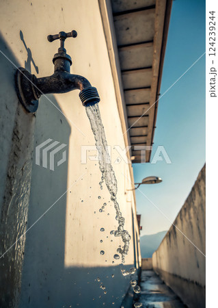 日々の暮らし、蛇口から溢れる水 124239244