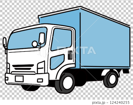 卡車的簡單圖示 124240255