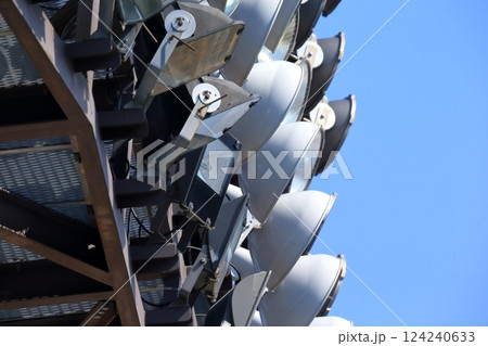 スタジアムの照明施設 イメージ スタジアムの照明施設 イメージ 124240633