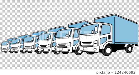 Simple illustration of a truck Simple illustration of a truck 124240692