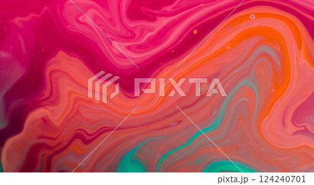流れるようなマーブルの抽象デザイン 124240701