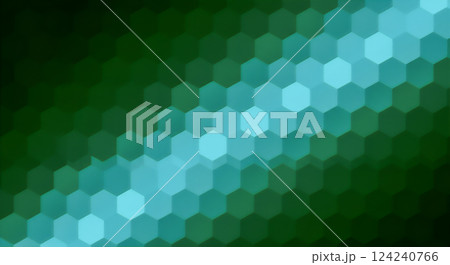 緑が織りなすスタイリッシュな六角形の緑のテクスチャ 緑が織りなすスタイリッシュな六角形の緑のテクスチャ 124240766